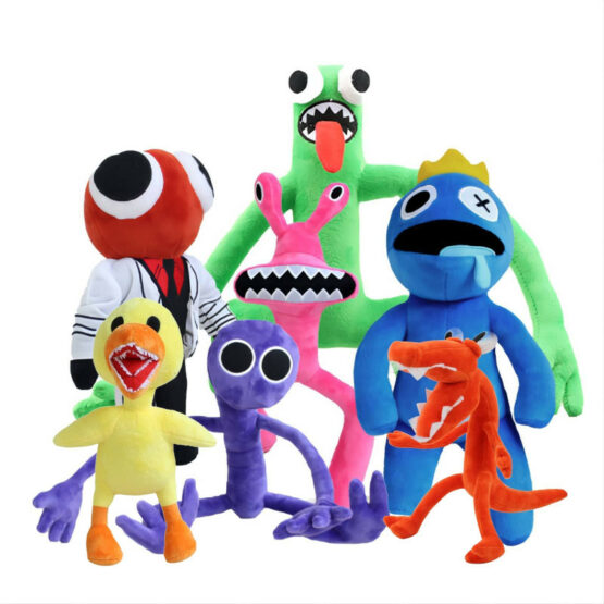 Rainbow Friends Plush Toy Monster Rainbow Friends Stuffed Plush Dolls 7PCS