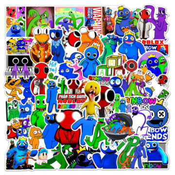 10 30 50pcs Game Rainbow Friends Roblox Stickers For Car Laptop Phone Stationery Decal Waterproof Sticker 1