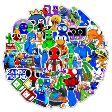10 30 50pcs Game Rainbow Friends Roblox Stickers For Car Laptop Phone Stationery Decal Waterproof Sticker